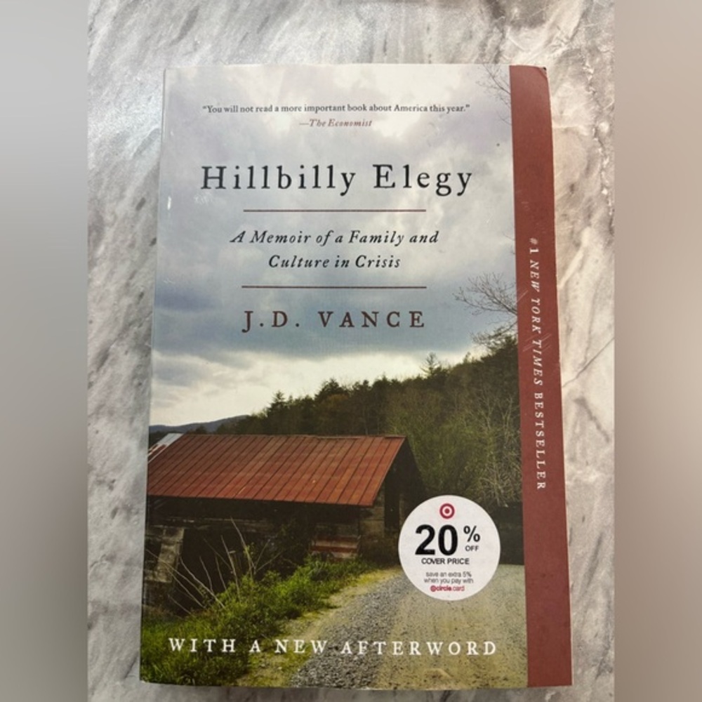 Hillbilly Elegy Book by J.D. Vance